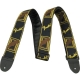 Fender  Monogrammed Strap Black/Yellow/Brown 
