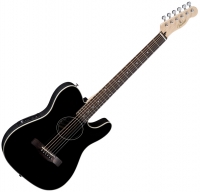 Fender - Guitarra electro-acústica Fender Electracoustic Standard Telecoustic black - Euroguitar.com (Black)